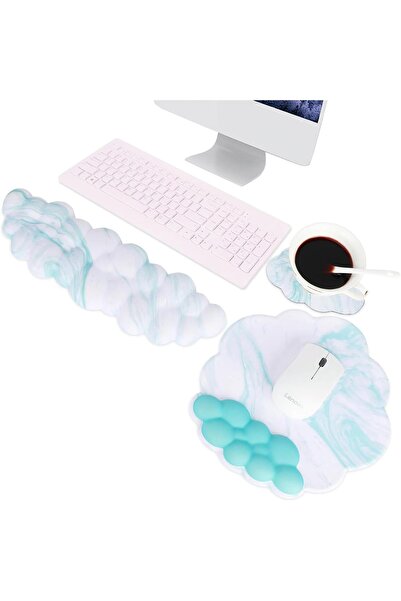 Arabest Keyboard and Mouse Wrist Rest,Computer Keyboard Wrist Rest,Non-Slip O...