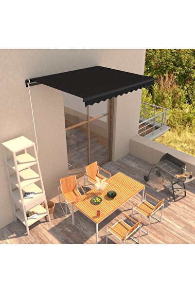 Concept Copertină retractabilă manual, antracit, 350 x 250 cm
