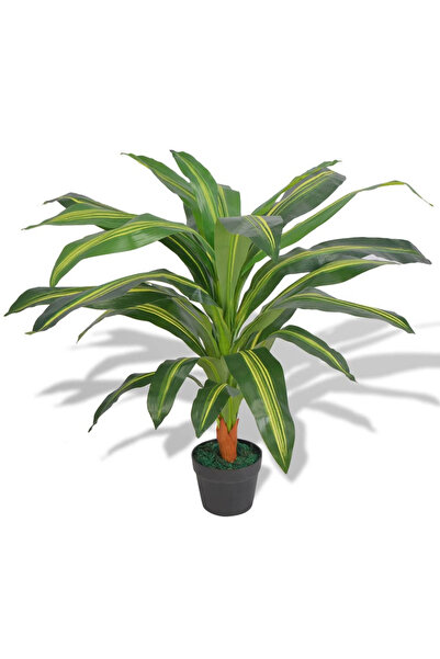 Concept Τεχνητό φυτό Δράκαινα με γλάστρα, 90 cm, πράσινο