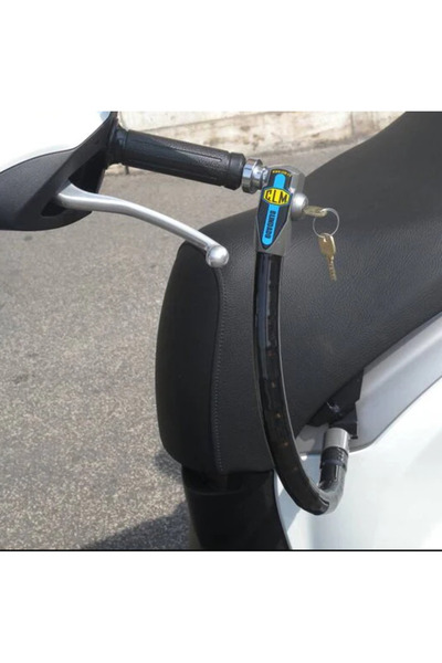 OEM Zamek do skutera Vespa Primavera stalowy czarny z kluczem CLM 5703707