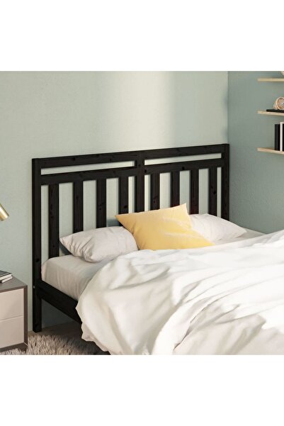 Concept Tăblie de pat, negru, 156x4x100 cm, lemn masiv de pin