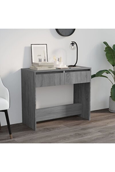 Concept Τραπέζι κονσόλας, γκρι δρυς sonoma, 89x41x76,5 cm, ατσάλι