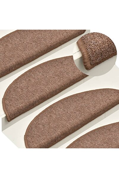 Concept Πατάκια σκαλοπατιών, 15 τεμ., καφέ, 56x17x3 cm