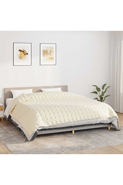 Concept Pătură cu greutăți, crem deschis, 220x260 cm, 11 kg, textil