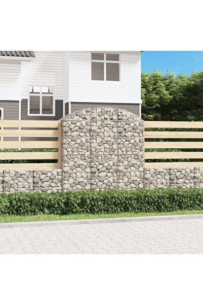 Concept Τοξωτό καλάθι συρματοκιβωτίων, 150x50x160/180 cm, γαλβανισμένος σίδηρος