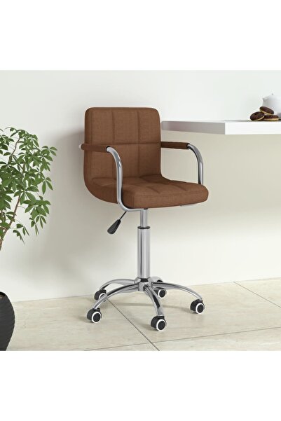 Concept Scaun de birou pivotant, maro, material textil