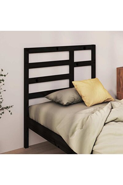 Concept Κομοδίνο, μαύρο, 96x4x104 cm, μασίφ ξύλο πεύκου