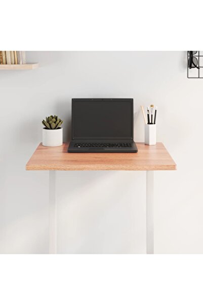 Concept Blat masă, 60x40x2 cm, maro, lemn stejar tratat contur organic