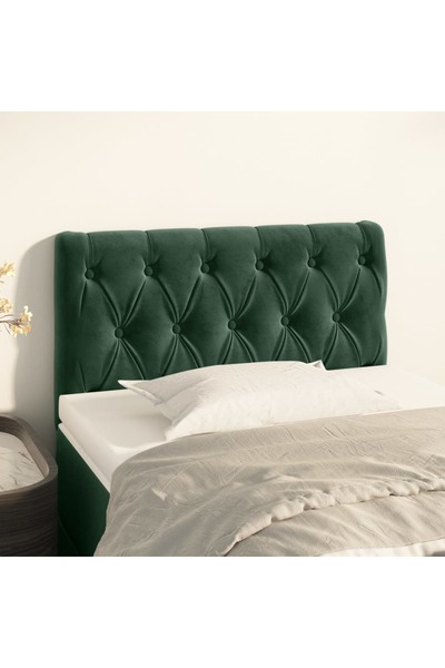 Concept Κεφαλάρι, σκούρο πράσινο, 80x7x78/88 cm, Βελούδο