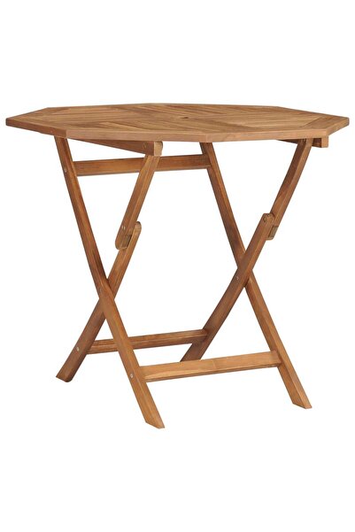 Concept Πτυσσόμενο τραπέζι κήπου, 85 x 85 x 76 cm, μασίφ ξύλο τικ