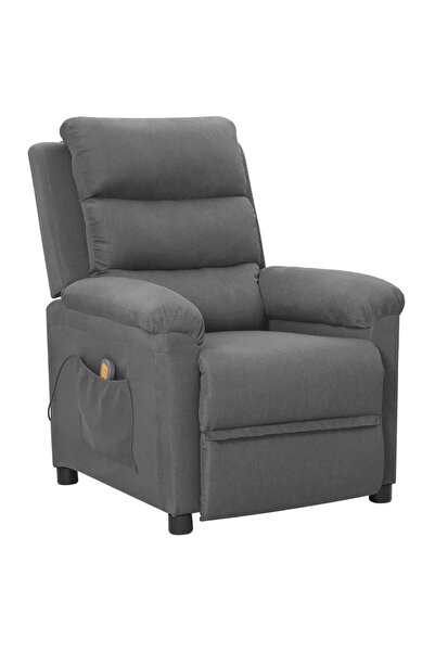 Concept Πτυσσόμενη πολυθρόνα μασάζ, ανοιχτό γκρι, ύφασμα