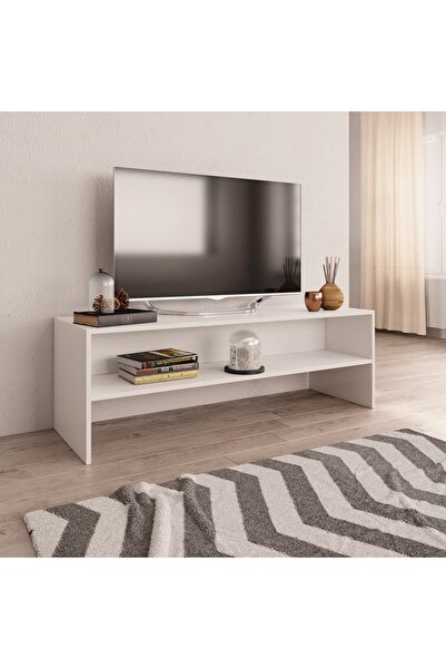 Concept Comodă TV, alb, 120 x 40 x 40 cm, lemn prelucrat