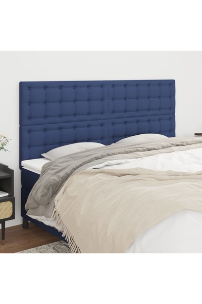 Concept Tăblii de pat, 4 buc, albastru, 80x5x78/88 cm, textil