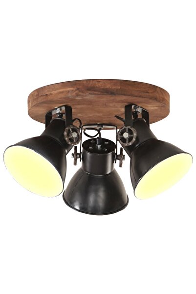 Concept Plafonieră industrială, negru, 42 x 27 cm, 25 W, E27