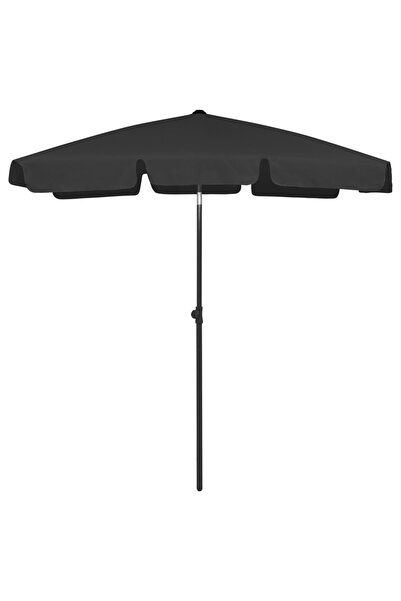 Concept Umbrelă de plajă, negru, 180x120 cm