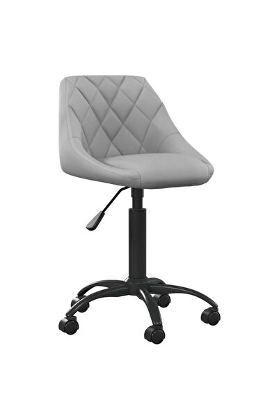 Concept Scaun de birou, gri deschis, catifea