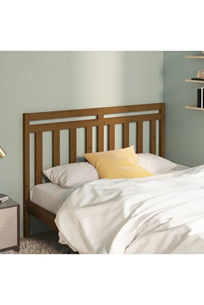 Concept Tăblie de pat, maro miere, 141x4x100 cm, lemn masiv de pin