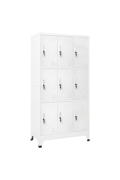 Concept Ντουλάπι 9 θέσεων, ατσάλινο, 90 x 45 x 180 cm, γκρι