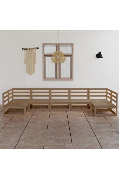 Concept Σετ επίπλων κήπου, 7 τεμάχια, από μασίφ ξύλο πεύκου