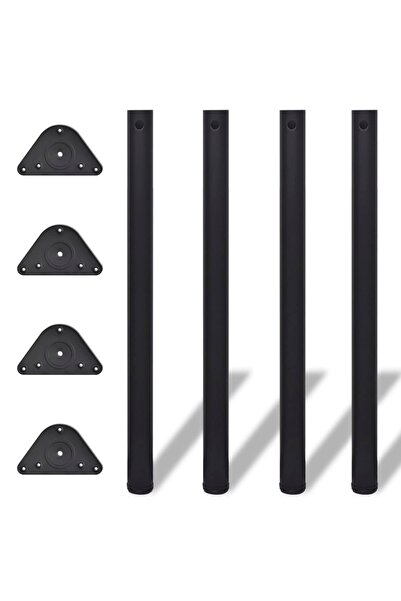 Concept 242149 4 πόδια τραπεζιού ρυθμιζόμενου ύψους, μαύρα 870 mm