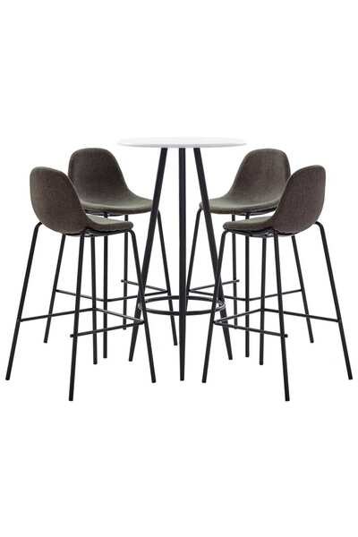 Concept Σετ μπαρ, 5 τεμάχια, σκούρο γκρι, ύφασμα