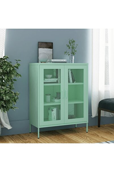 Concept Ντουλάπι αποθήκευσης, πράσινο μέντας, 80x35x101,5 cm, ατσάλι