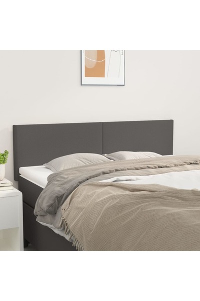 Concept Tăblii de pat, 2 buc., gri, 72x5x78/88 cm, piele ecologică