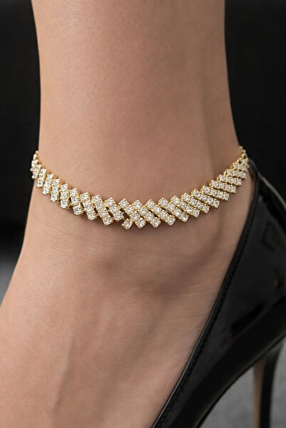 by evrenmusti Completely Stone-Engraved Anklet