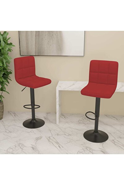 Concept Σκαμπό μπαρ, 2 τεμ., κόκκινο κρασί, ύφασμα