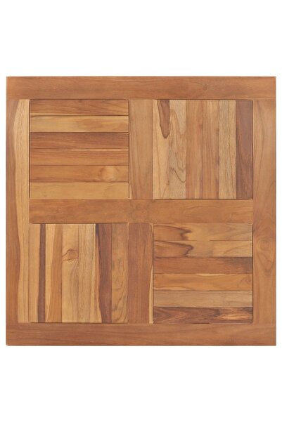 Concept Blat de masă pătrat, 80 x 80 x 2,5 cm, lemn masiv de tec