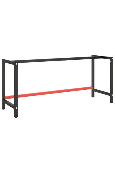 Concept Σκελετός πάγκου εργασίας, ματ μαύρο/ματ κόκκινο, 180x57x79 cm, μεταλλ...