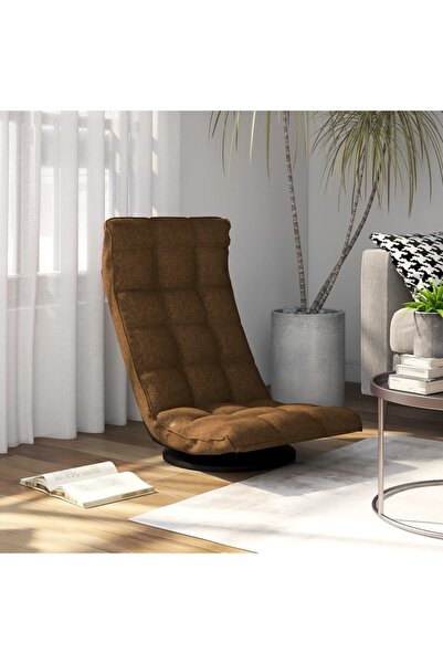 Concept Περιστρεφόμενη καρέκλα δαπέδου, καφέ, ύφασμα