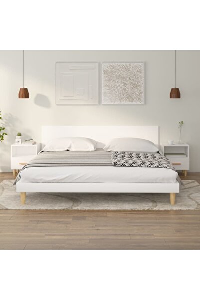 Concept Noptiere, 2 buc., alb, 40x35x47 cm