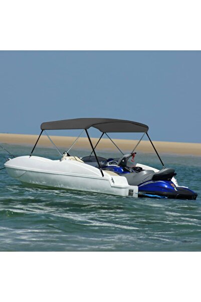 Concept Σκίαστρο για βάρκα Bimini με 2 καμάρες, ανθρακί, 180x130x110 εκ.