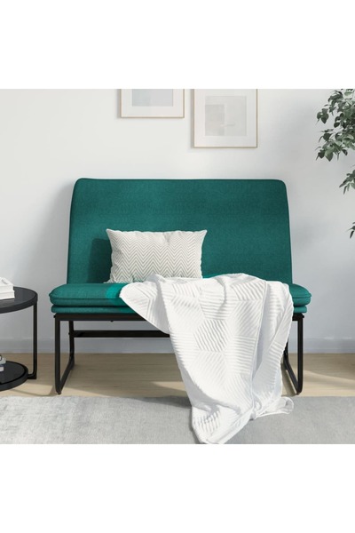 Concept Bancă, verde închis, 100x75x76 cm, material textil