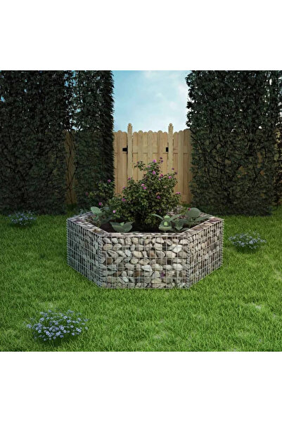 Concept Strat înălțat gabion hexagonal, 160 x 140 x 50 cm