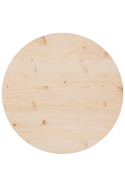 Concept Επιφάνεια τραπεζιού, Ø60x2,5 cm, μασίφ ξύλο πεύκου