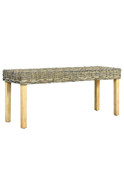 Concept Bancă, , 110 cm, ratan kubu & lemn masiv de mango