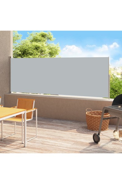 Concept Copertină laterală retractabilă de terasă, gri, 200x500 cm