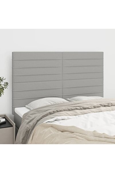 Concept Tăblii de pat, 4 buc, gri deschis, 72x5x78/88 cm, textil