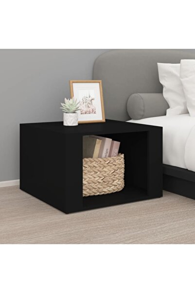Concept Noptieră, negru, 57x55x36 cm, lemn compozit