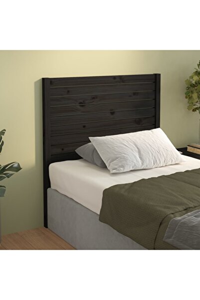 Concept Κομοδίνο, μαύρο, 96x4x100 cm, μασίφ ξύλο πεύκου