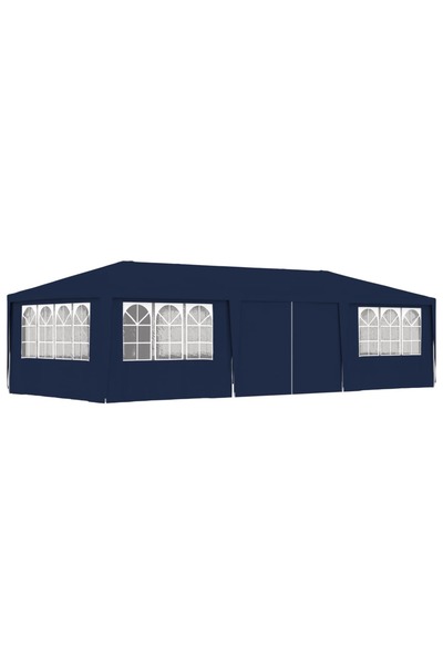 Concept Cort de petrecere profesional cu pereți albastru 4x9 m 90 g/m²