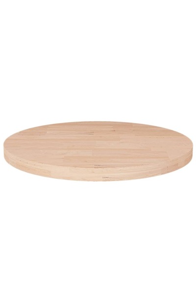 Concept Blat de masă rotund, Ø40x2,5 cm, lemn masiv stejar netratat