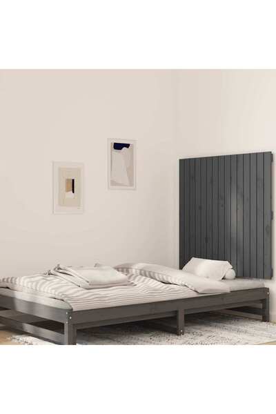 Concept Κεφαλάρι τοίχου, γκρι, 95,5x3x90 cm, μασίφ ξύλο πεύκου