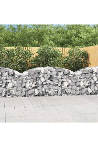 Concept Coș gabion arcuit 200x50x80/100 cm fier galvanizat