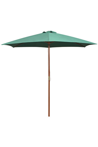 Concept Umbrelă de soare cu stâlp de lemn 270 x 270 cm, verde