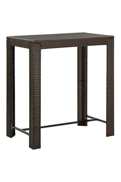 Concept Τραπέζι μπαρ κήπου, καφέ, 100 x 60,5 x 110,5 cm, πολυρατάν