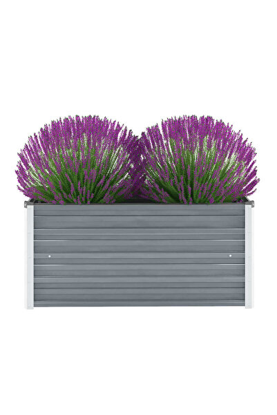 Concept Strat înălțat de grădină, gri, 100x40x45 cm, oțel galvanizat