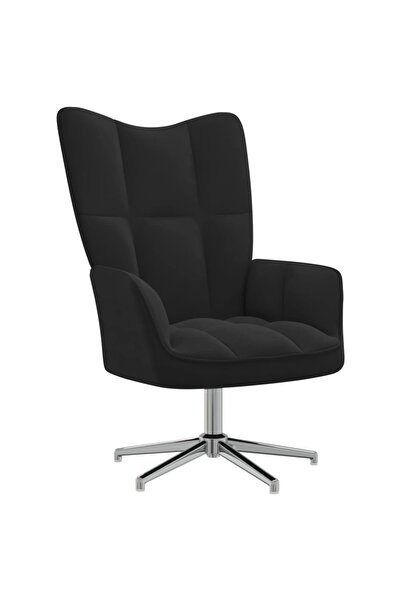 Concept Πολυθρόνα, μαύρη, Βελούδο